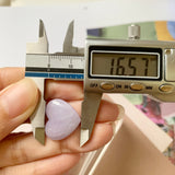 A-Grade Natural Lavender Jadeite Heart Pendant No.171983