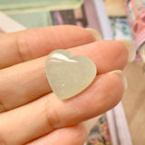 A-Grade Natural Light Green Jadeite Heart Pendant No.171985