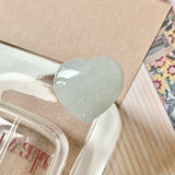 A-Grade Natural Light Blue Jadeite Heart Pendant No.171986