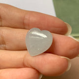 A-Grade Natural Light Blue Jadeite Heart Pendant No.171986