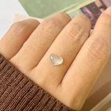 Icy A-Grade Natural Jadeite Heart Pendant No.171988