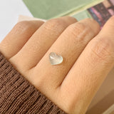 Icy A-Grade Natural Jadeite Heart Pendant No.171988