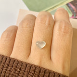 Icy A-Grade Natural Jadeite Heart Pendant No.171988