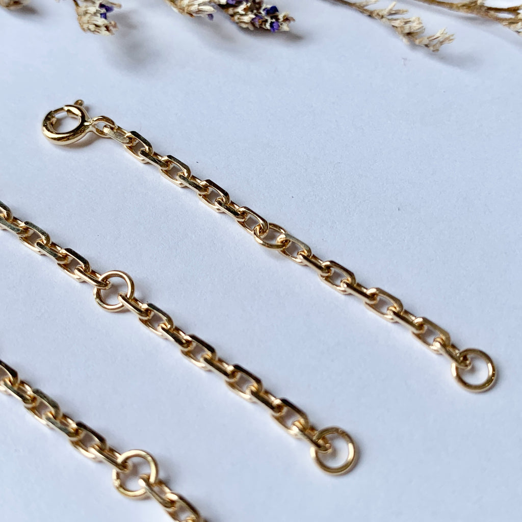 5cm (2.3mm) Belcher Diamond Cut Extension Chain