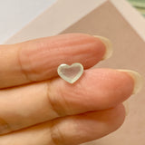Icy A-Grade Natural Jadeite Heart Pendant No.171988