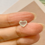 Icy A-Grade Natural Jadeite Heart Pendant No.171988