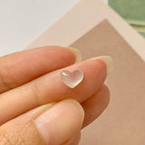 Icy A-Grade Natural Jadeite Heart Pendant No.171988