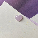 SOLD OUT: A-Grade Natural Lavender Heart Pendant No.171989
