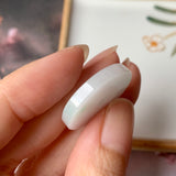 A-Grade Natural Moss On Snow Jadeite Donut No. 170783