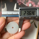 A-Grade Natural Moss On Snow Jadeite Donut No. 170783
