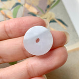 A-Grade Natural White Jadeite Donut No. 170784