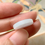A-Grade Natural White Jadeite Donut Pendant No. 170784
