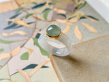 SOLD OUT: A-Grade Natural Jadeite Bespoke Cabochon Ring Band No.162065