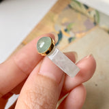 SOLD OUT: A-Grade Natural Jadeite Bespoke Cabochon Ring Band No.162065