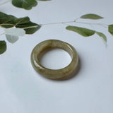 17mm A-Grade Natural Jadeite Abacus Ring Band No: 161949