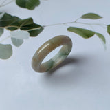 16.9mm A-Grade Natural Jadeite Abacus Ring Band No.161815