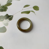 17mm A-Grade Natural Jadeite Abacus Ring Band No.161907
