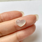 Icy A-Grade Natural Jadeite Heart Pendant No.171992