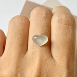 Icy A-Grade Natural Jadeite Heart Pendant No.171992