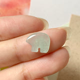 Icy A-Grade Natural Green Jadeite Little Bear No.171994