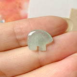 Icy A-Grade Natural Green Jadeite Little Bear No.171994