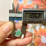 A-Grade Natural Moss On Snow Jadeite Little Bear No.171995
