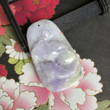 A-Grade Type A Natural Lavender and Green Jadeite Jade Pendant No.170456