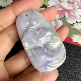 A-Grade Type A Natural Lavender and Green Jadeite Jade Pendant No.170456