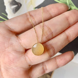 SOLD OUT; A-Grade Yellow Jadeite Bespoke Pendant No.171130
