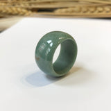 SOLD OUT - 18.6mm A-Grade Natural Green Jadeite Ring Band No.161332