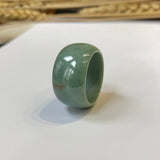 SOLD OUT - 18.6mm A-Grade Natural Green Jadeite Ring Band No.161332