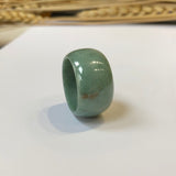 SOLD OUT - 18.6mm A-Grade Natural Green Jadeite Ring Band No.161332