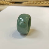 SOLD OUT - 18.6mm A-Grade Natural Green Jadeite Ring Band No.161332