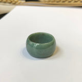 SOLD OUT - 18.6mm A-Grade Natural Green Jadeite Ring Band No.161332