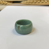 SOLD OUT - 18.6mm A-Grade Natural Green Jadeite Ring Band No.161332