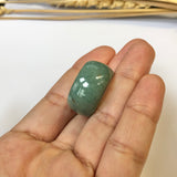 SOLD OUT - 18.6mm A-Grade Natural Green Jadeite Ring Band No.161332