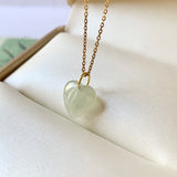 SOLD OUT: A-Grade Pale Green Jadeite Bespoke Heart Pendant No.171999