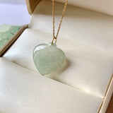 A-Grade Green Jadeite Bespoke Heart Pendant No.172003