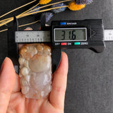 A-Grade Type A Natural Red Lavender Jadeite Jade Pendant with Calabash/ Ruyi/Bat Carvings No.170470