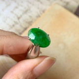4.25cts A-Grade Natural Imperial Green Jadeite Cabochon No.130315