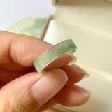 SOLD OUT: 16.2mm A-Grade Natural Green Jadeite Abacus Band No.162092