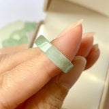 SOLD OUT: 16.2mm A-Grade Natural Green Jadeite Abacus Band No.162092