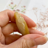 A-Grade Natural Yellow Jadeite Rat Pendant No.170085