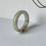 17.1mm A-Grade Natural Jadeite Abacus Ring Band No: 161938