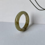 17.1mm A-Grade Natural Jadeite Abacus Ring Band No: 161940