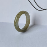 17.1mm A-Grade Natural Jadeite Abacus Ring Band No.161945