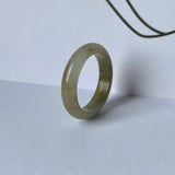 17.1mm A-Grade Natural Jadeite Abacus Ring Band No.161945