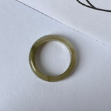 17.1mm A-Grade Natural Jadeite Abacus Ring Band No.161945