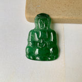 A-Grade Natural Imperial Green Jadeite Goddess of Mercy Pendant No.171819