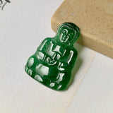 A-Grade Natural Imperial Green Jadeite Goddess of Mercy Pendant No.171819